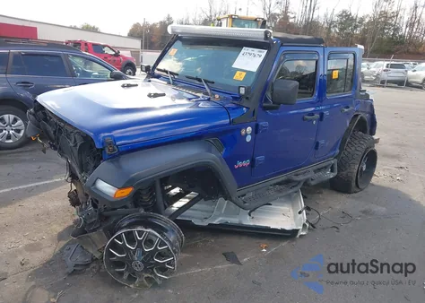 2018 Jeep Wrangler Unlimited Sport S 4X4 из США, поврежденный, VIN 1C4HJXDNXJW204205